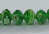 CLG62 15 inches 8*10mm faceted rondelle handmade lampwork beads