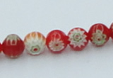 CLG630 10PCS 16 inches 6mm round lampwork glass beads wholesale