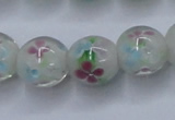 CLG751 15.5 inches 10mm round lampwork glass beads wholesale