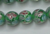 CLG753 15.5 inches 10mm round lampwork glass beads wholesale