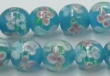 CLG755 15.5 inches 10mm round lampwork glass beads wholesale