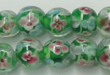 CLG757 15.5 inches 10mm round lampwork glass beads wholesale