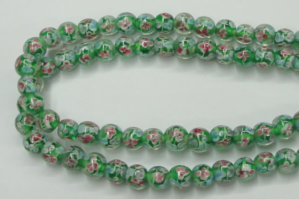 CLG757 15.5 inches 10mm round lampwork glass beads wholesale