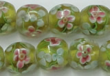 CLG761 15 inches 12mm round lampwork glass beads wholesale