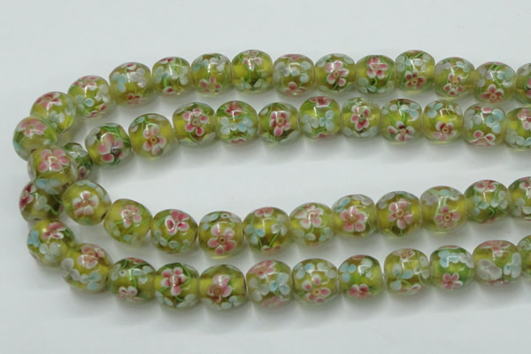 CLG761 15 inches 12mm round lampwork glass beads wholesale