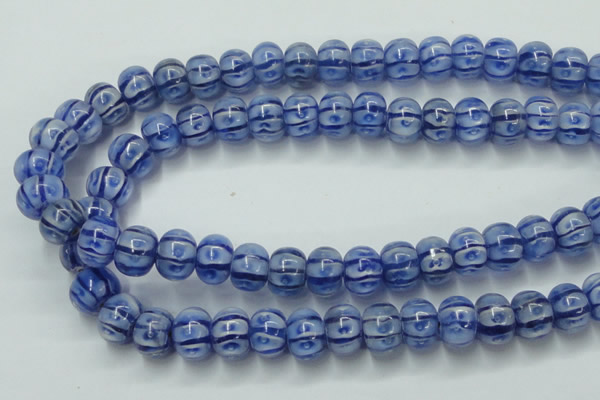 CLG775 14 inches 8*12mm rondelle lampwork glass beads wholesale