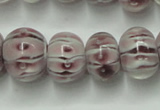 CLG777 14 inches 8*12mm rondelle lampwork glass beads wholesale