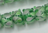 CLG778 14 inches 7*10mm rondelle lampwork glass beads wholesale