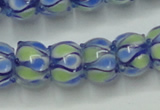 CLG781 14 inches 8*12mm rondelle lampwork glass beads wholesale