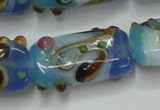 CLG805 15 inches 14*24mm rectangle lampwork glass beads wholesale