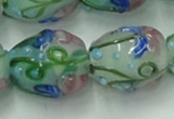 CLG826 15.5 inches 14*18mm pear lampwork glass beads wholesale