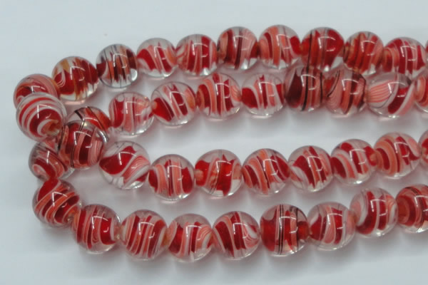 CLG852 15.5 inches 18mm round lampwork glass beads wholesale