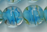 CLG854 15.5 inches 18mm round lampwork glass beads wholesale