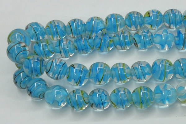 CLG854 15.5 inches 18mm round lampwork glass beads wholesale