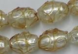 CLG881 2PCS 16 inches 12*18mm oval lampwork glass beads wholesale