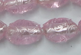 CLG884 2PCS 16 inches 12*18mm oval lampwork glass beads wholesale