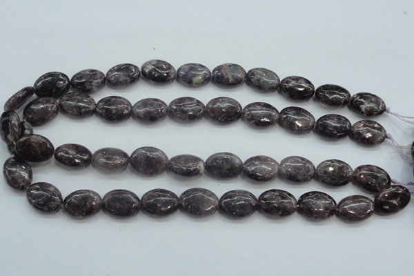 CLI05 15.5 inches 13*18mm oval natural lilac jasper beads wholesale