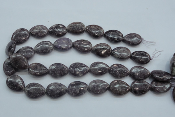 CLI06 15.5 inches 18*25mm teardrop natural lilac jasper beads wholesale