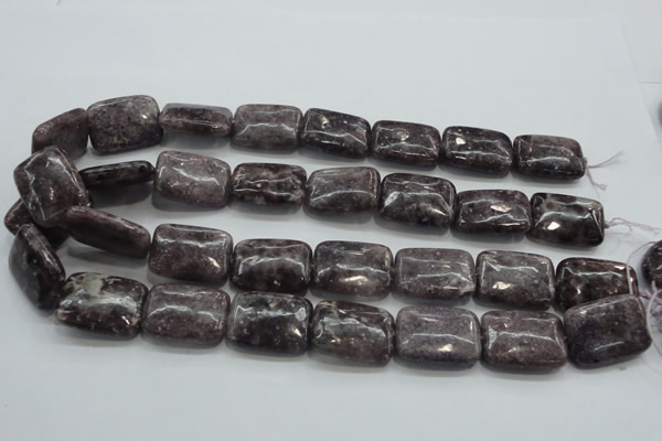 CLI07 15.5 inches 18*25mm rectangle natural lilac jasper beads wholesale