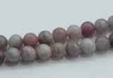 CLI51 15.5 inches 6mm round natural lilac jasper beads wholesale