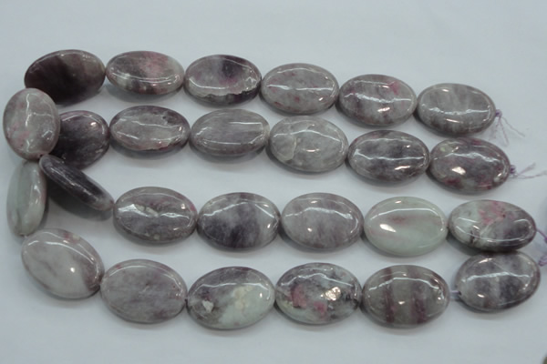 CLI59 15.5 inches 22*30mm oval natural lilac jasper beads wholesale