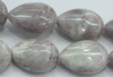 CLI60 15.5 inches 18*25mm teardrop natural lilac jasper beads wholesale