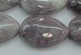 CLI61 15.5 inches 22*30mm teardrop natural lilac jasper beads wholesale