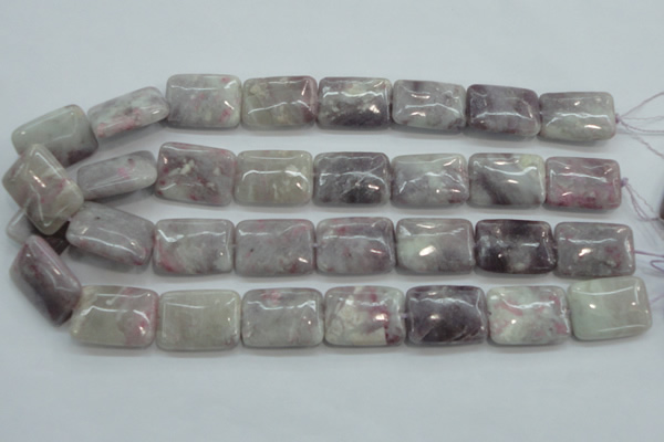 CLI64 15.5 inches 18*25mm rectangle natural lilac jasper beads wholesale