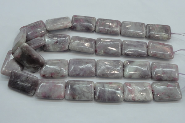 CLI65 15.5 inches 22*30mm rectangle natural lilac jasper beads wholesale