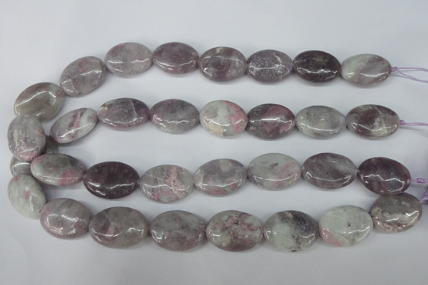 CLI70 15.5 inches 18*25mm oval lilac jasper beads wholesale