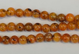 CLJ211 15.5 inches 6mm round dyed sesame jasper beads wholesale