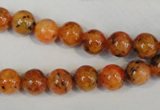 CLJ221 15.5 inches 8mm round dyed sesame jasper beads wholesale