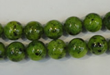 CLJ230 15.5 inches 10mm round dyed sesame jasper beads wholesale