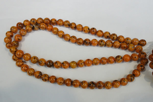 CLJ231 15.5 inches 10mm round dyed sesame jasper beads wholesale