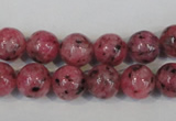 CLJ232 15.5 inches 10mm round dyed sesame jasper beads wholesale