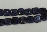 CLJ255 15.5 inches 8*8mm square dyed sesame jasper beads wholesale