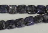 CLJ263 15.5 inches 10*10mm square dyed sesame jasper beads wholesale