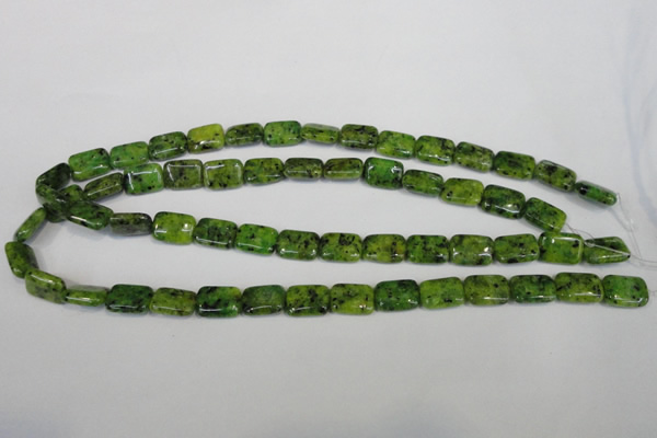 CLJ280 15.5 inches 10*14mm rectangle dyed sesame jasper beads wholesale