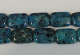 CLJ285 15.5 inches 10*14mm rectangle dyed sesame jasper beads wholesale