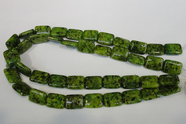 CLJ290 15.5 inches 15*20mm rectangle dyed sesame jasper beads wholesale