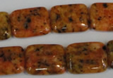 CLJ291 15.5 inches 15*20mm rectangle dyed sesame jasper beads wholesale