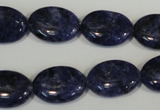 CLJ325 15.5 inches 13*18mm oval dyed sesame jasper beads wholesale