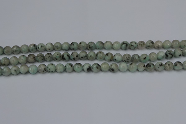 CLJ401 15.5 inches 6mm round sesame jasper beads wholesale