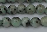 CLJ402 15.5 inches 8mm round sesame jasper beads wholesale