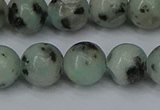 CLJ404 15.5 inches 12mm round sesame jasper beads wholesale