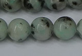 CLJ405 15.5 inches 14mm round sesame jasper beads wholesale