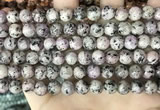 CLJ503 15.5 inches 4mm,6mm,8mm,10mm & 12mm round sesame jasper beads