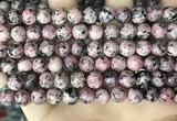 CLJ504 15.5 inches 4mm,6mm,8mm,10mm & 12mm round sesame jasper beads