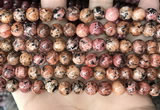 CLJ508 15.5 inches 4mm,6mm,8mm,10mm & 12mm round sesame jasper beads