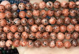 CLJ509 15.5 inches 4mm,6mm,8mm,10mm & 12mm round sesame jasper beads